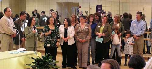 The Friends of Risa Pyles with County Council Member Marc Elrich (left).