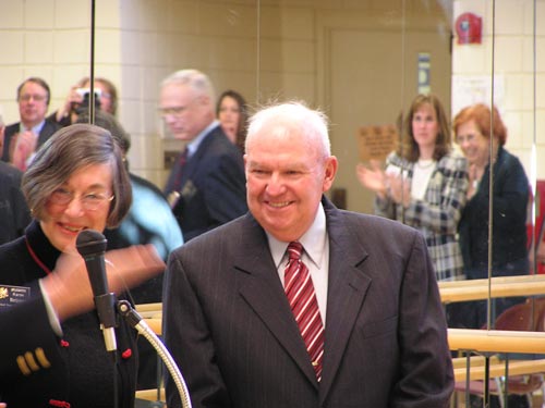 Del. Karen Montgomery with Harry Fletcher