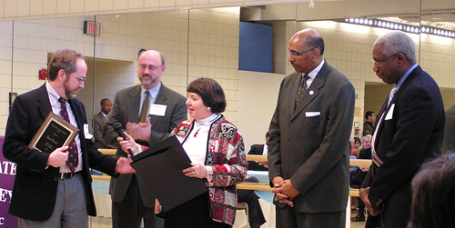 Contribution to the Community Award, John Kramer, Anthony Watkins (Terry Hogan not pictured)